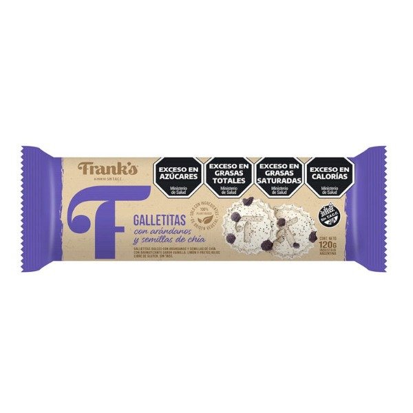 Producto - Galletita de Arandanos y Chia x 120g SIN TACC - Franks