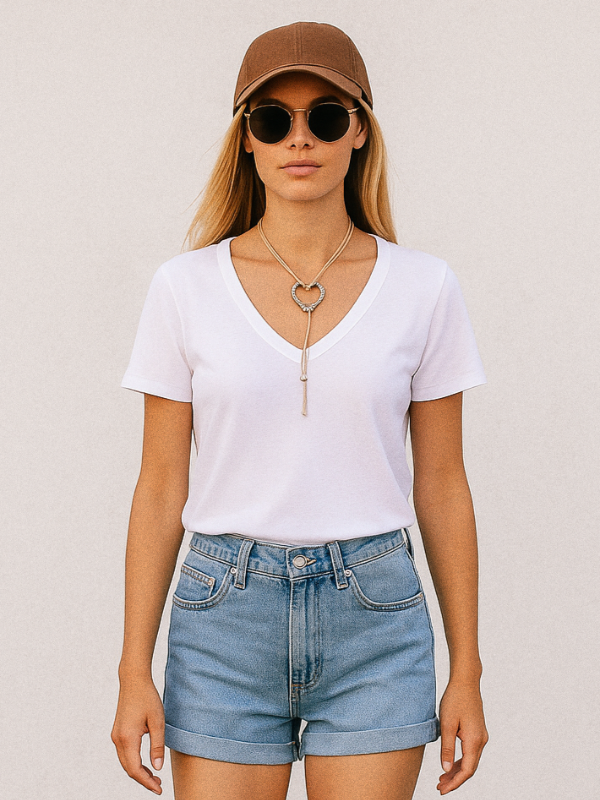 Producto - REMERA BÁSICA en V