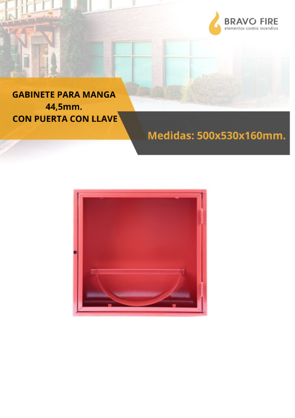 Producto - GABINETE PARA MANGA 44,5mm. CON PUERTA CON LLAVE