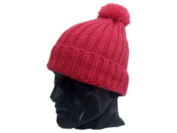 Producto - GORRO Morley horizontal c/pompón ROJO