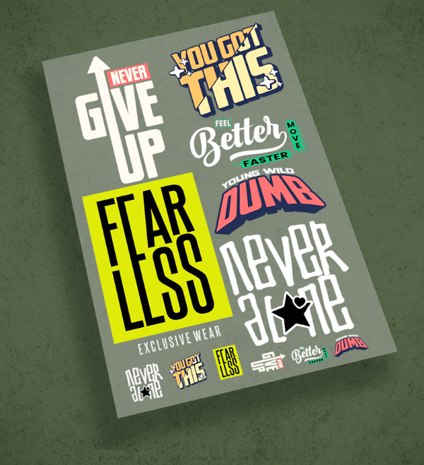 Producto - Pack de estampas Tipograficas 3 - ESTAMPAS DTF TEXTIL
