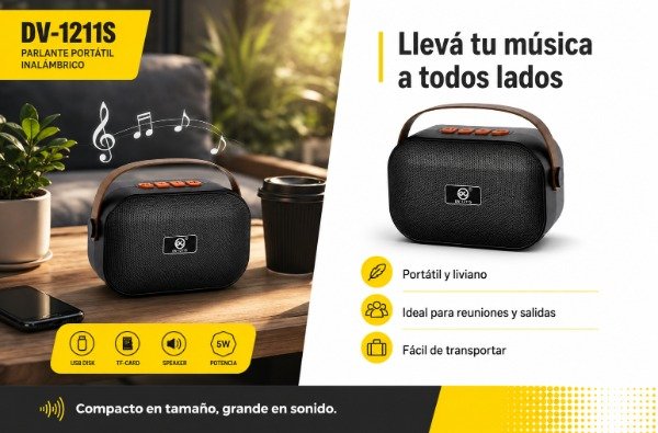 Producto - MINI PARLANTE C/ CARGA SOLAR - 2