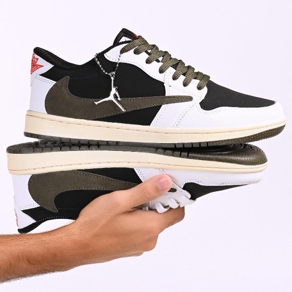 Producto - Jordan low - blanco/negro/marron
