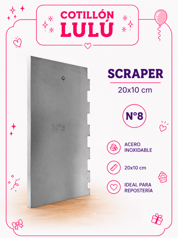 Producto - SCRAPER N8 20x10cm COOPER