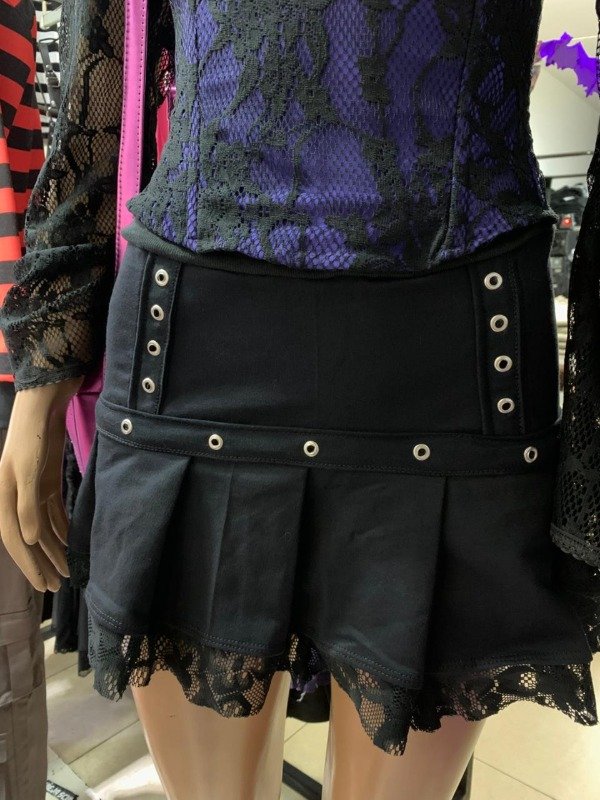 Producto - pollera falda tablas black and black