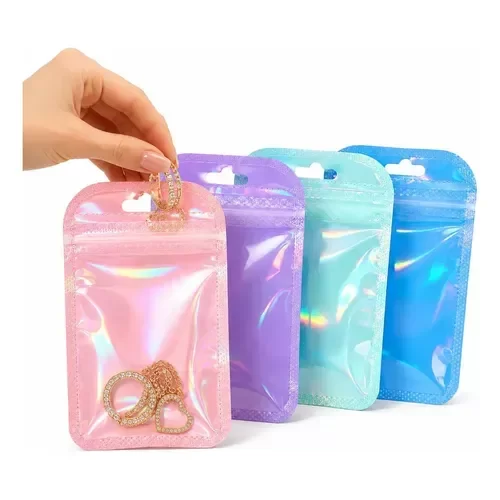 Producto - Bolsas con Cierre Hermetico iridiscentes 7x11 x50 un