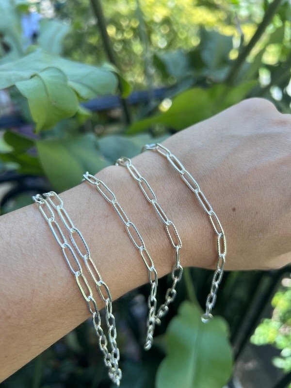 Producto - 2 pulsera acero blanco facet