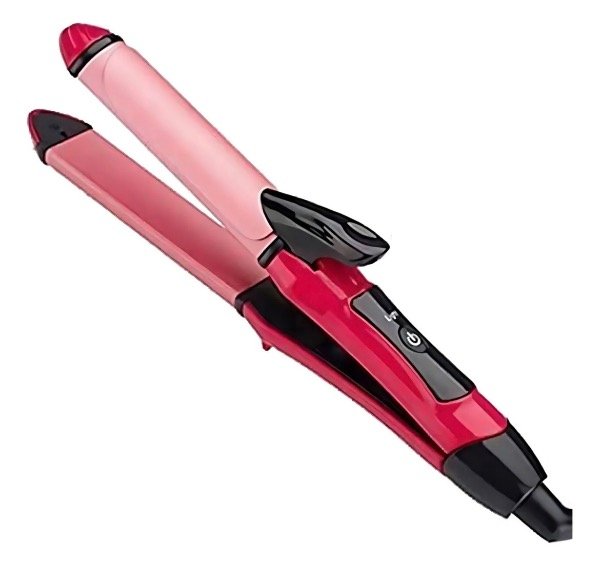 Producto - Plancha buclera 2 en 1 , rosa