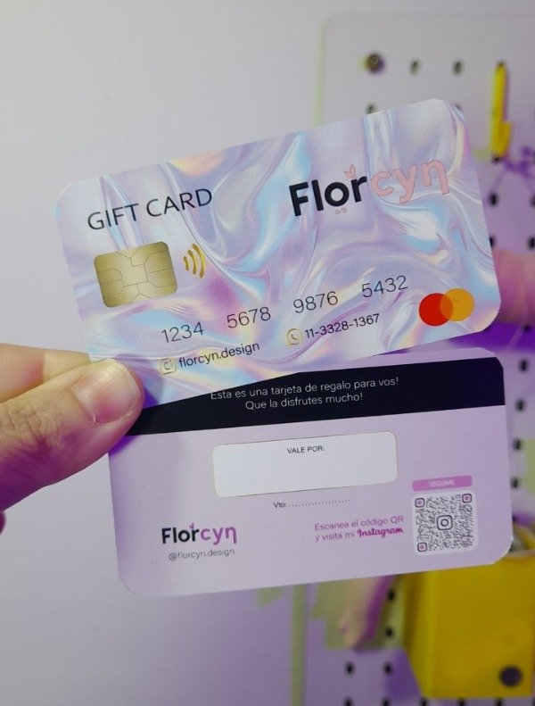 Producto - 50 Gift Card nuevo modelo (con cajita acrílica)