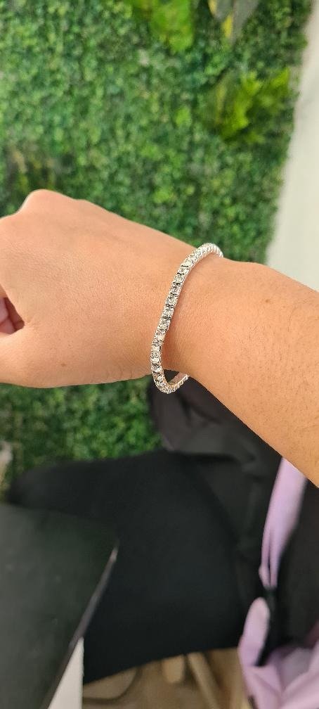 Producto - Pulseras Brillos plateado.