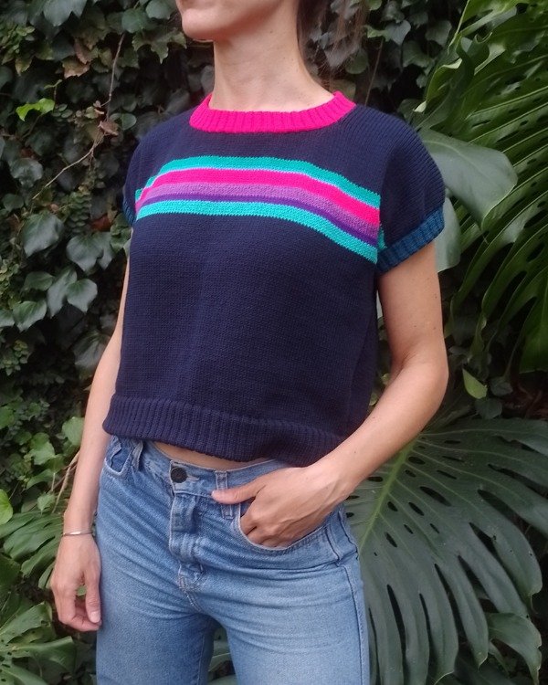 Producto - Chaleco Crop Universo (Talle M)