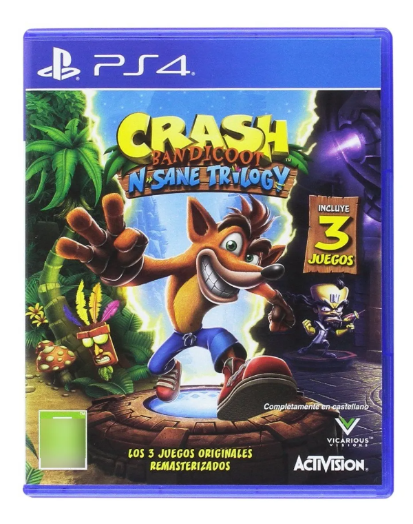 Producto - crash bandicoot n-sane trilogy usado ps4