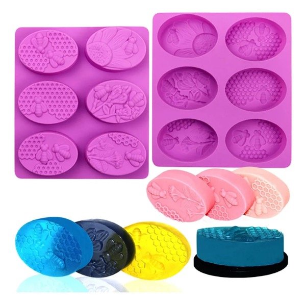 Producto - MOLDE SILICONA PANEL DE ABEJA OVALADO