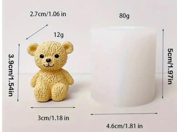 Producto - MOLDE SILICONA MINI TEDDY - 1