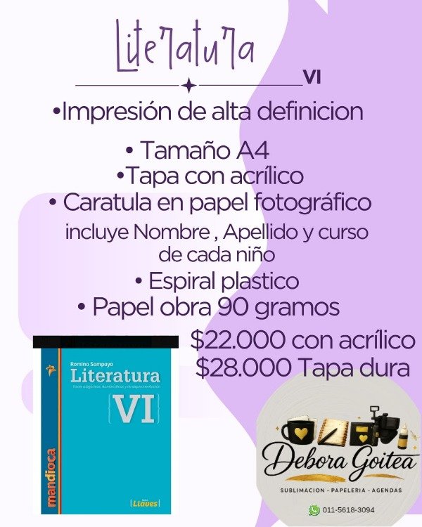 Producto - LITERATURA VI