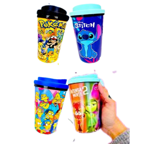 Producto - VASO CAFÉ PERSONAJE 290CC TERM X4