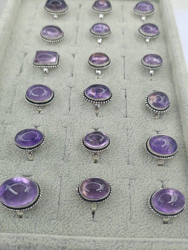 Producto - Anillo de Baño de Plata en Amatista - 1