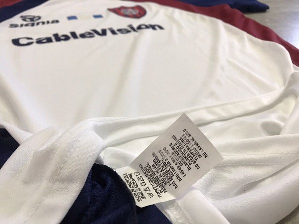 Producto - Camiseta retro de San Lorenzo Signia blanca - 2