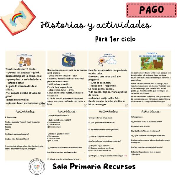 Producto - Mini historias y actvidades