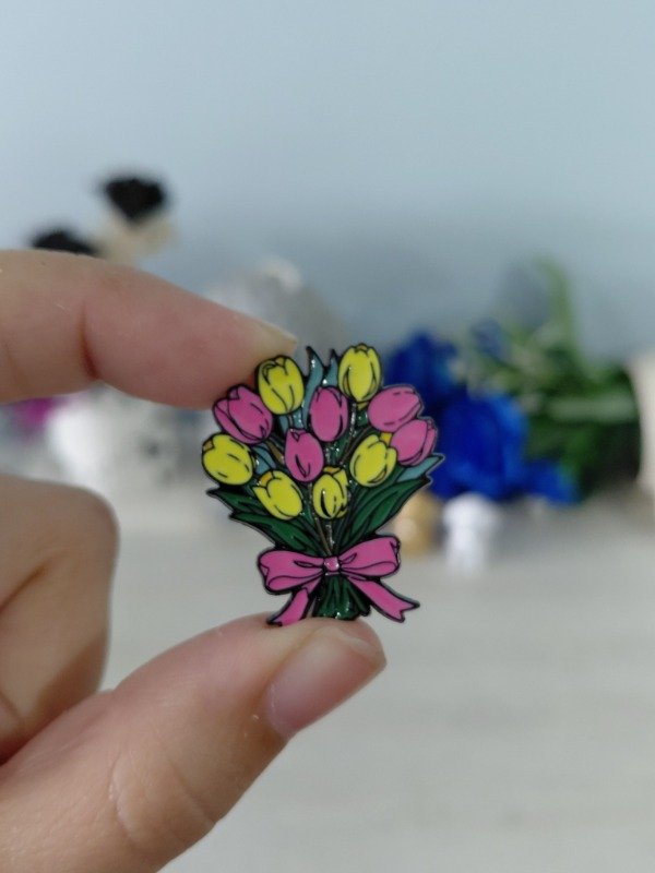 Producto - Pin metalizado - Flores #1499