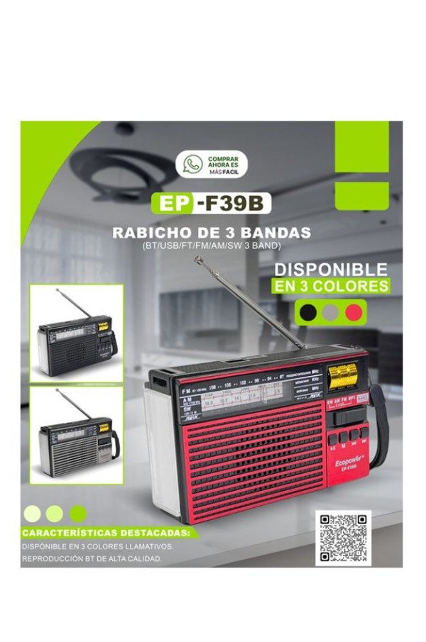 Producto - Radio Ecopower ep-f39b