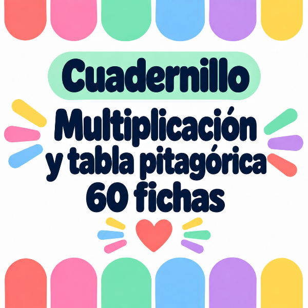 Producto - Multiplicación y tabla pitagórica - 60 fichas para 2do y 3do grado