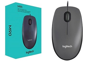Producto - MOUSE LOGITECH M90 DARK MIDNIGHT GRIS / NEGRO USB