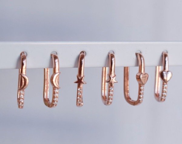 Producto - Argollas Cailin Plata 925 Rose