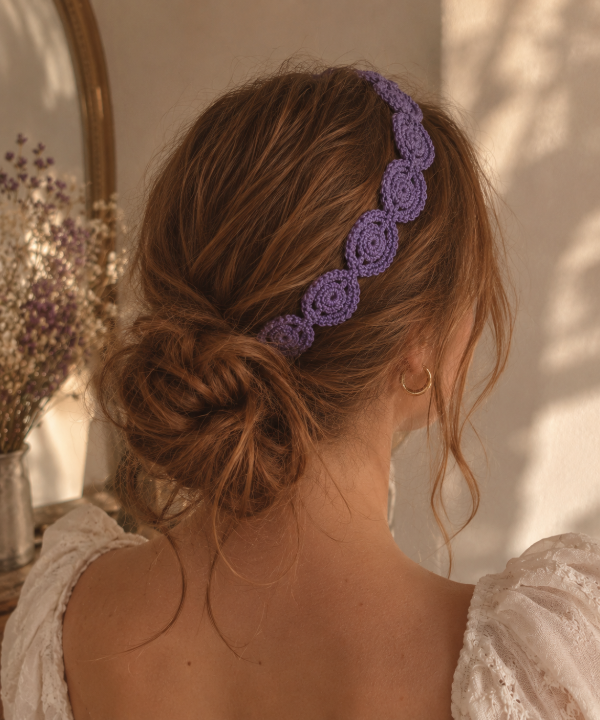 Producto - Vincha crochet Petunia - 0
