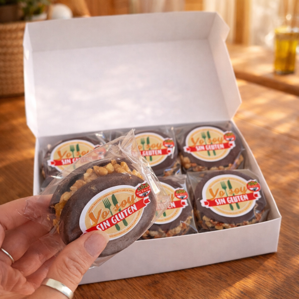 Producto - CAJA X 6un. Alfajores de Chocolate