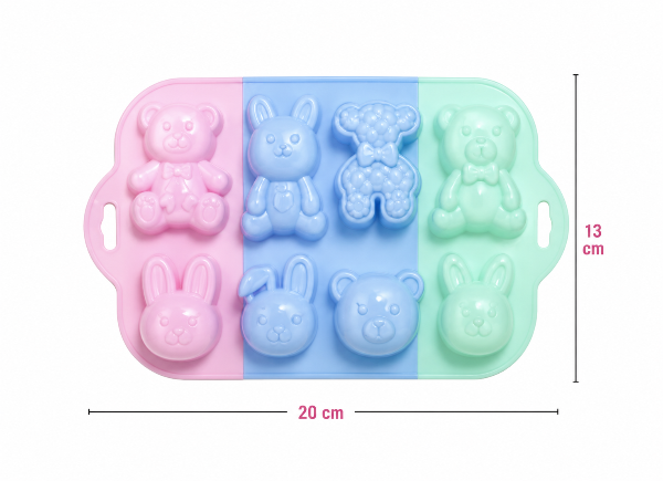 Producto - Molde 8 animales transparentes