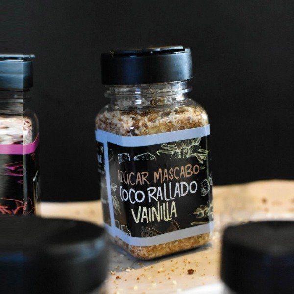 Producto - TOQUE DULCE Azúcar Mascabo, Coco Rallado y Vainilla