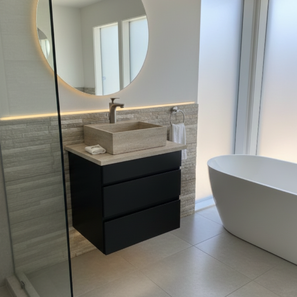 Producto - Vanitory de 60 cm colgante (color wengue)