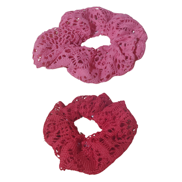 Producto - Scrunchies Gomita Para Pelo Hilado En Encaje x unidad - 3