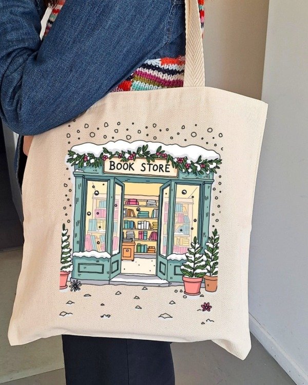 Producto - Tote bag "Bookstores" Snowy Stories