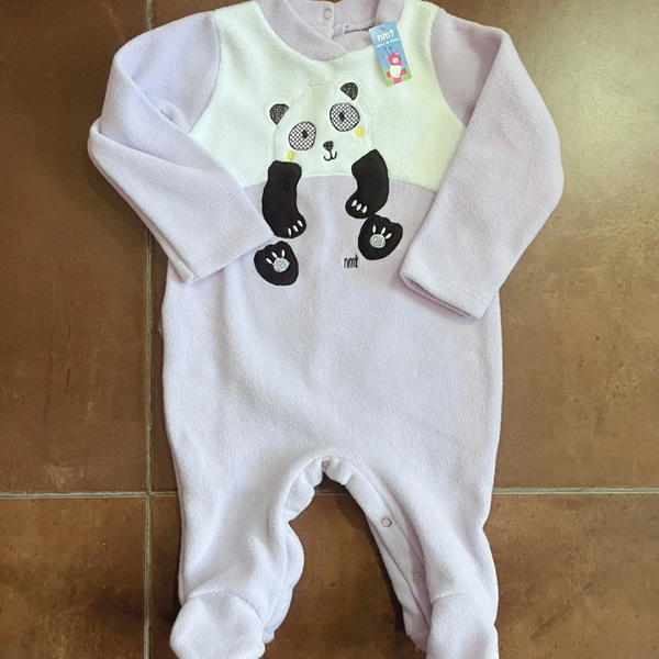 Producto - Enterito Polar Lila Panda 12M