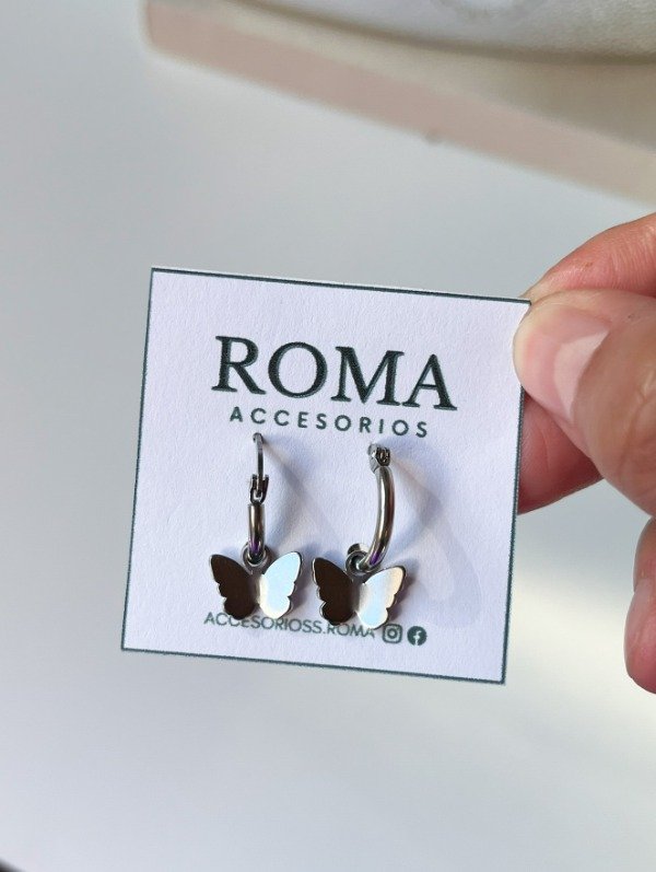 Producto - ARGOLLAS MINI MARIPOSAS