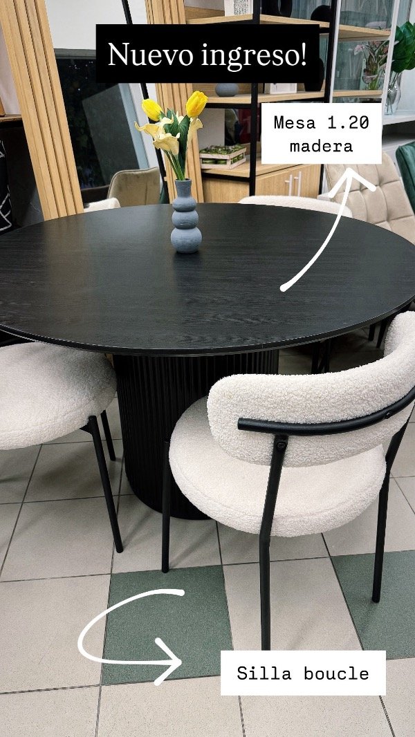 Producto - Mesa ranurada 1.20 negra