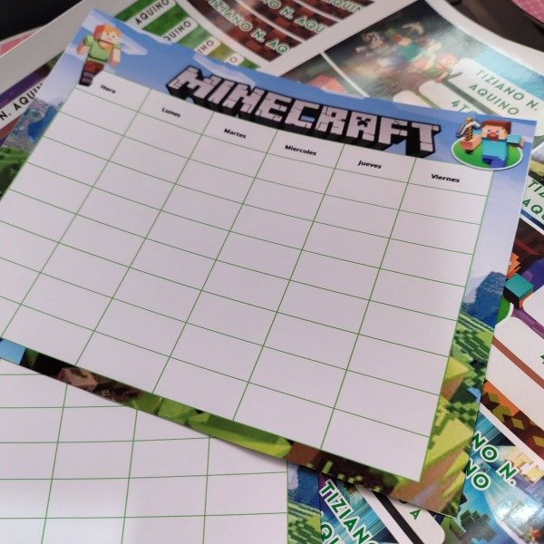 Producto - Horarios escolares x2 adhesivos