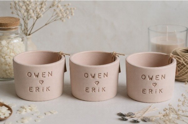 Producto - 10 Cilindros 7x5 Personalizados Para Velas Soja Parafina