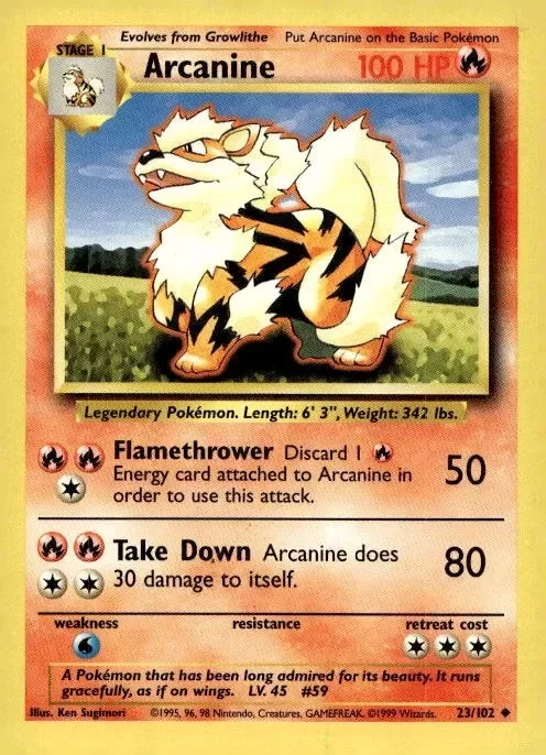 Producto - Arcanine (23/102) [Base Set Unlimited]