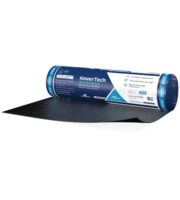 Producto - Membrana Asfaltica con Aluminio KoverTech 40 kgs No Expuesta