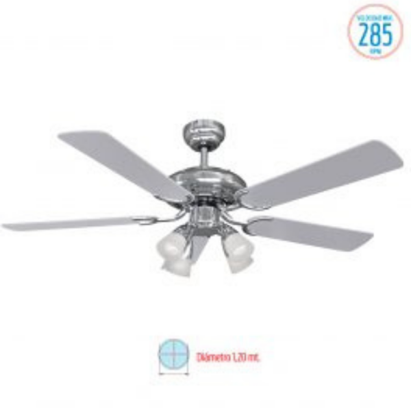 Producto - VENTILADOR DE TECHO CON LUZ VTHM415 LILIANA