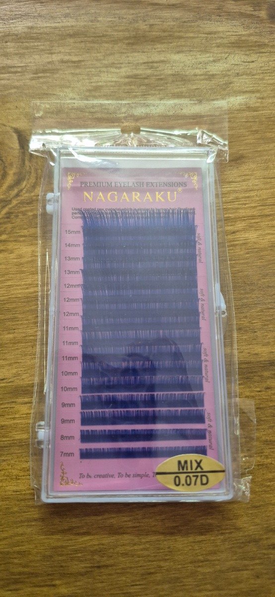 Producto - Pestañas Nagaraku pxp mixs 0.07D azules