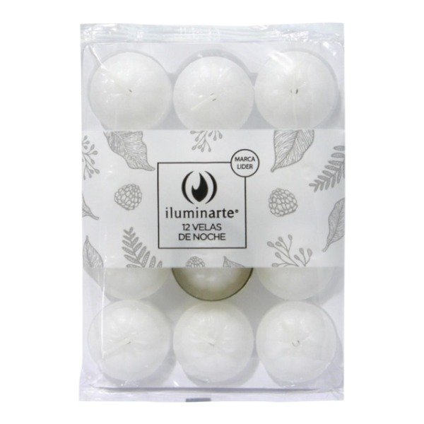 Producto - VELAS DE NOCHE BLANCAS X 12 UNIDADES