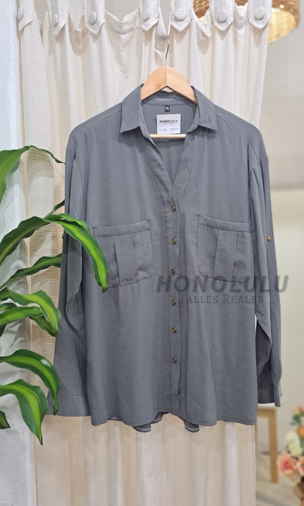 Producto - Camisa Cupro Gris - 0