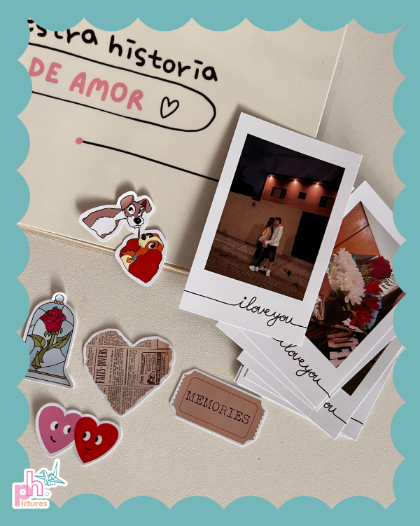 Producto - promo mini book diseño a elección + 20 fotos + 15 stickers - 4