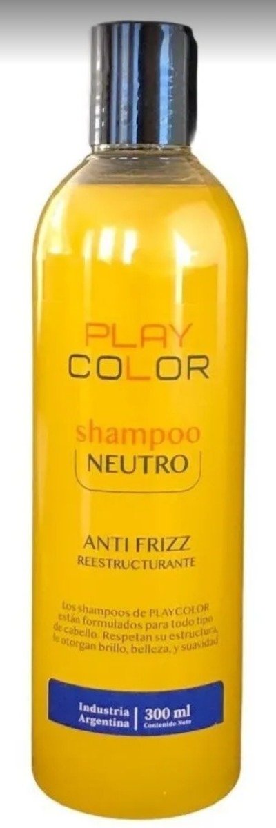 Producto - shampoo neutro antifrizz reestructurante play color x 300 ml