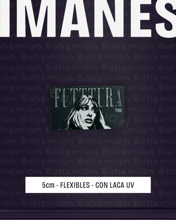Producto - Iman FUTTTURA TINI con LACA UV - Iman de Tini