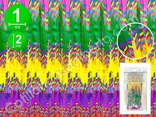 Producto - CORTINA MULTICOLOR ZIG -ZAG  x1 1.00mx2.00m